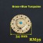 RM59 Metal Brass Conchos 34mm 1pc/bag