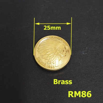 RM86 25mm Indian Chiefs Conchos 25mm 1pc/bag